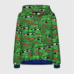 Толстовка-худи мужская Pepe The Frog, цвет: 3D-синий