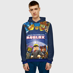 Толстовка-худи мужская ROBLOX, цвет: 3D-синий — фото 2