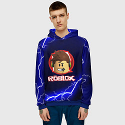 Толстовка-худи мужская ROBLOX, цвет: 3D-синий — фото 2