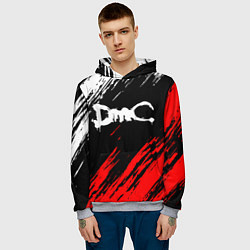 Толстовка-худи мужская DEVIL MAY CRY DMC, цвет: 3D-меланж — фото 2