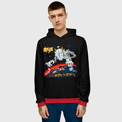 Толстовка-худи мужская Ария, цвет: 3D-красный — фото 2