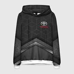 Толстовка-худи мужская TOYOTA, цвет: 3D-белый