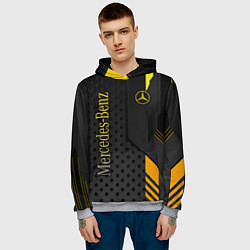 Толстовка-худи мужская Mercedes-Benz, цвет: 3D-меланж — фото 2