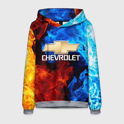 Мужская толстовка CHEVROLET / 3D-Меланж – фото 1