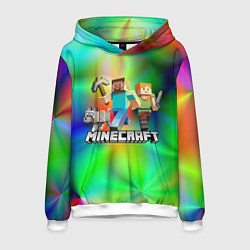 Толстовка-худи мужская MINECRAFT, цвет: 3D-белый