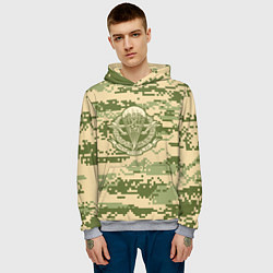 Толстовка-худи мужская ВДВ СССР, цвет: 3D-меланж — фото 2