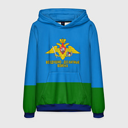 Толстовка-худи мужская Воздушно - десантные войска, цвет: 3D-синий