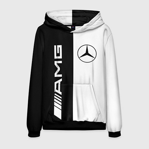 Мужская толстовка MERCEDES AMG / 3D-Черный – фото 1