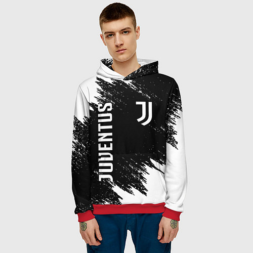 Мужская толстовка JUVENTUS / 3D-Красный – фото 3