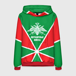 Толстовка-худи мужская Пограничные Войска, цвет: 3D-красный
