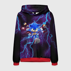 Толстовка-худи мужская SONIC, цвет: 3D-красный