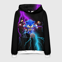 Толстовка-худи мужская SONIC, цвет: 3D-белый