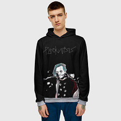 Толстовка-худи мужская PYROKINESIS, цвет: 3D-меланж — фото 2