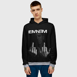 Толстовка-худи мужская EMINEM, цвет: 3D-меланж — фото 2