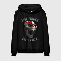 Толстовка-худи мужская Five Finger Death Punch, цвет: 3D-черный