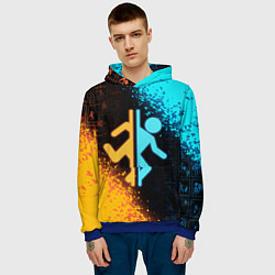 Толстовка-худи мужская PORTAL, цвет: 3D-синий — фото 2