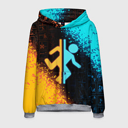 Толстовка-худи мужская PORTAL, цвет: 3D-меланж