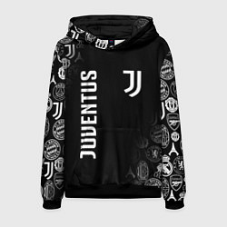 Толстовка-худи мужская JUVENTUS, цвет: 3D-черный