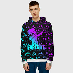 Толстовка-худи мужская FORTNITE X MARSHMELLO, цвет: 3D-белый — фото 2