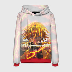 Толстовка-худи мужская KIMETSU NO YAIBA, цвет: 3D-красный