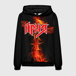 Толстовка-худи мужская Ария, цвет: 3D-черный