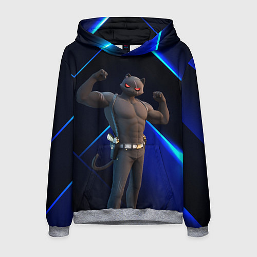 Мужская толстовка Fortnite Meowscles Shadow / 3D-Меланж – фото 1