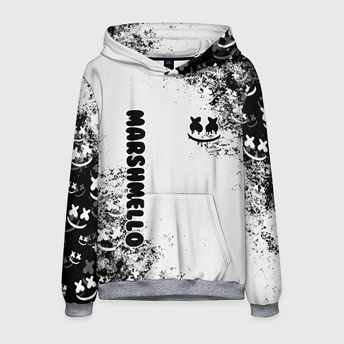 Мужская толстовка Marshmello / 3D-Меланж – фото 1