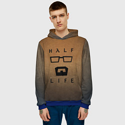 Толстовка-худи мужская HALF-LIFE, цвет: 3D-синий — фото 2