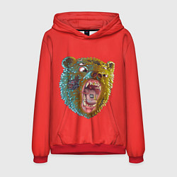 Толстовка-худи мужская Little Big: Bear, цвет: 3D-красный
