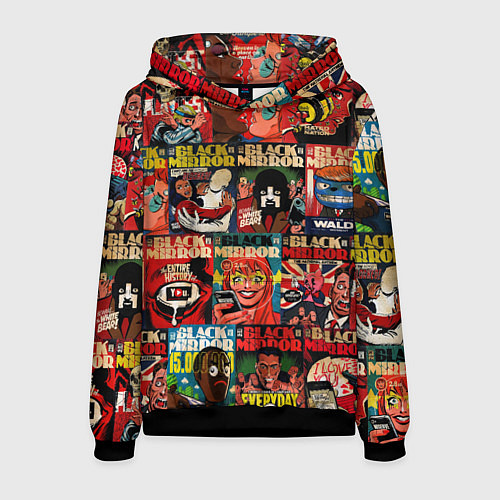 Мужская толстовка ЧЕРНОЕ ЗЕРКАЛО / 3D-Черный – фото 1