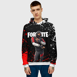 Толстовка-худи мужская FORTNITE IKONIK, цвет: 3D-белый — фото 2