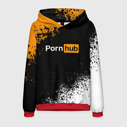 Толстовка-худи мужская PORNHUB, цвет: 3D-красный