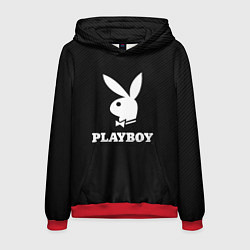 Толстовка-худи мужская PLAYBOY, цвет: 3D-красный