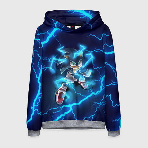 Мужская толстовка СОНИК / 3D-Меланж – фото 1