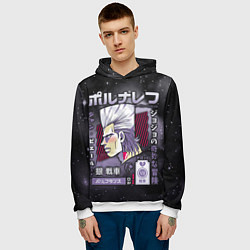 Толстовка-худи мужская JoJo Bizarre Adventure, цвет: 3D-белый — фото 2