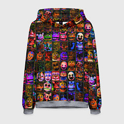Толстовка-худи мужская Five Nights At Freddy's, цвет: 3D-меланж