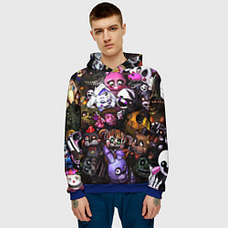 Толстовка-худи мужская Five Nights At Freddy's, цвет: 3D-синий — фото 2