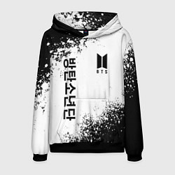 Толстовка-худи мужская BTS, цвет: 3D-черный