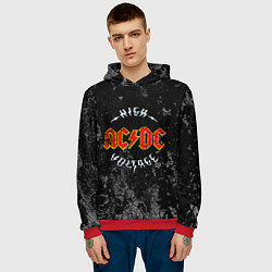 Толстовка-худи мужская ACDC, цвет: 3D-красный — фото 2