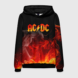 Толстовка-худи мужская ACDC, цвет: 3D-черный