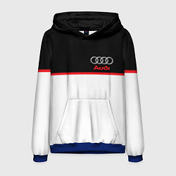 Толстовка-худи мужская AUDI SPORT, цвет: 3D-синий