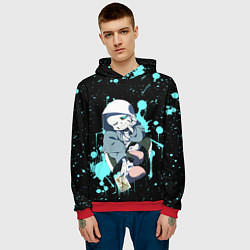 Толстовка-худи мужская UNDERTALE, цвет: 3D-красный — фото 2