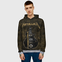 Толстовка-худи мужская Metallica, цвет: 3D-меланж — фото 2