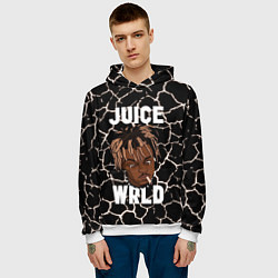 Толстовка-худи мужская Juice WRLD, цвет: 3D-белый — фото 2