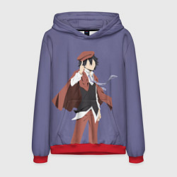 Толстовка-худи мужская Ranpo Edogawa, цвет: 3D-красный