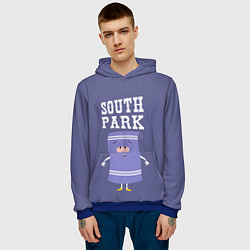 Толстовка-худи мужская South Park Полотенчико, цвет: 3D-синий — фото 2