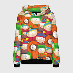 Толстовка-худи мужская ЮЖНЫЙ ПАРК, цвет: 3D-черный