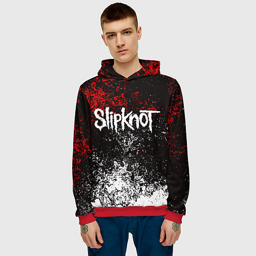 Мужская толстовка SLIPKNOT / 3D-Красный – фото 3