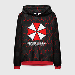 Толстовка-худи мужская UMBRELLA CORP, цвет: 3D-красный