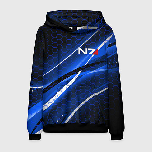 Мужская толстовка MASS EFFECT N7 / 3D-Черный – фото 1
